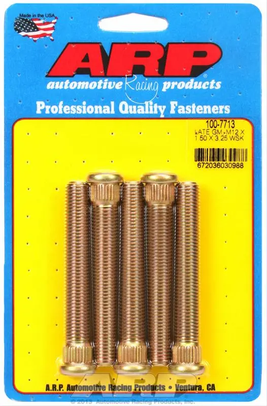Arp Wheel Studs (12Mm X 1.5, 3.5 Length) Ls1 Camaro Firebird 1