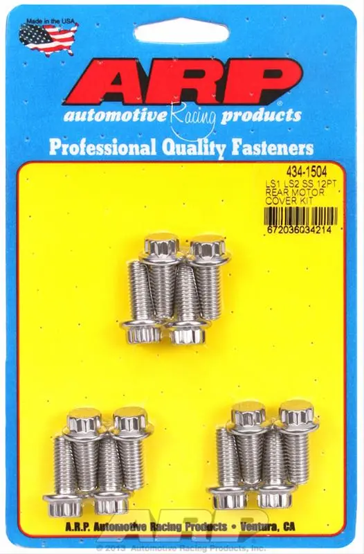 Arp Lsx Rear Cover Bolts| (12 Point Stainless) 1