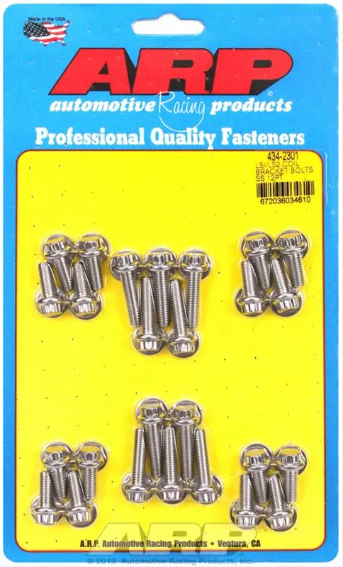 Arp Lsx Coil Bracket Bolt Kit| (12 Point Polished) 1