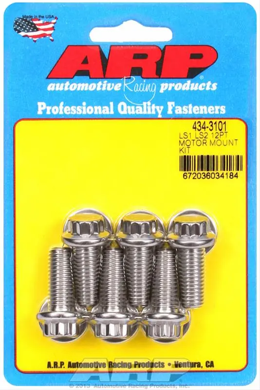 Arp Lsx Motor Mount Bolt Kit| (12 Point Polished) 1