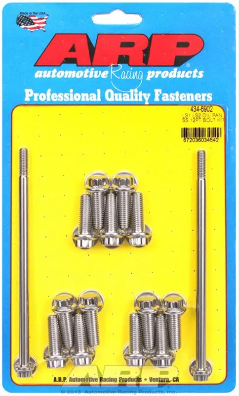 Arp Ls1 & Ls2  Oil Pan Bolt Kit | (12 Point Polished) 1