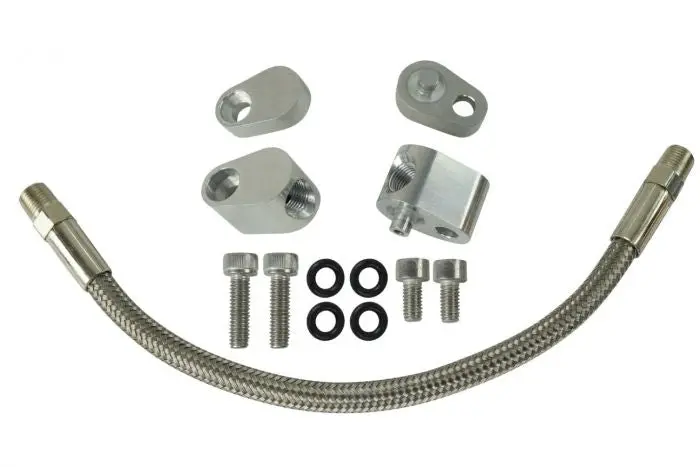 Ict Billet Ls Coolant / Steam Port Crossover Hose Kit| (Ls1 Throttle Body Bypass) 1