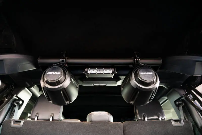 Dv8 Off-Road Rear Speaker And Lighting Mount Bar For 2021–2022 Ford Bronco 4-Door 1