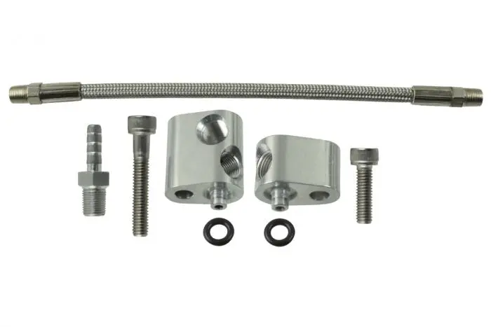 Ict Billet Ls Cylinder Head Coolant Steam Port Crossover Throttle Body Bypass Hose Kit Ls1 1