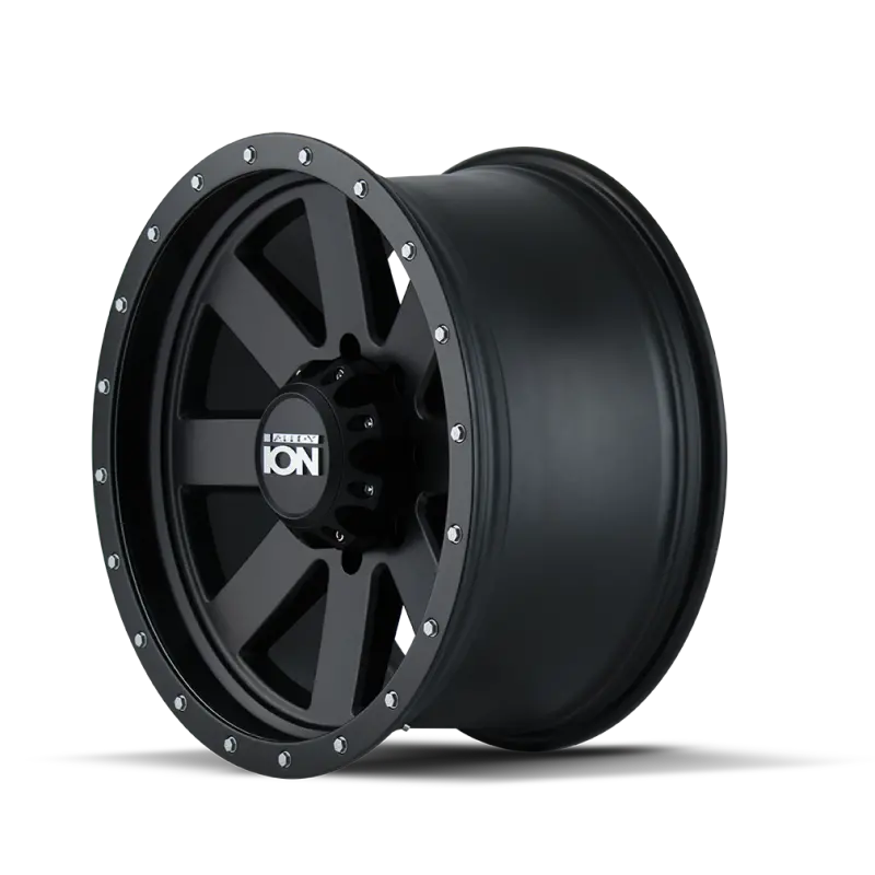 Ion Type 134 20X9 / 5X139.7 Bp / 0Mm Offset / 108Mm Hub Matte Black/Black Beadlock Wheel 1