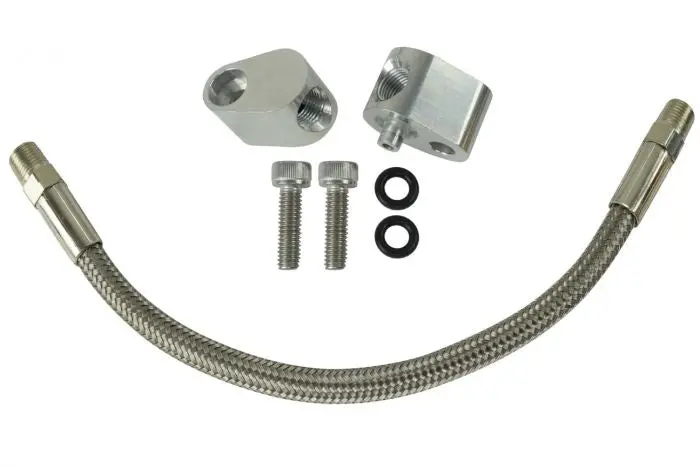 Ict Billet Ls Ls1 Throttle Body Coolant Bypass Hose Kit / Head Steam Port Crossover 1