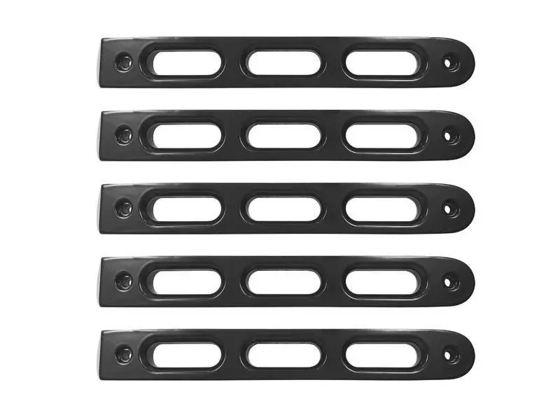 Dv8 Offroad 2007-2018 Jeep Jk Black Slot Style Door Handle Inserts - Set Of 5 1