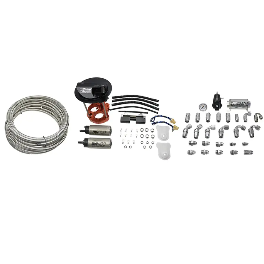 Dw X2 Series Fuel Pump Module With Dual Dw400 Pumps And Return Plumbing Kit 1