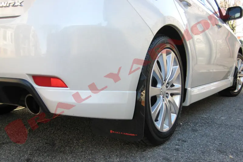 Rally Armor Ur Black Mud Flaps With Red Logo – Fits 2008–2010 Wrx (Sedan/Hatch) & 2008–2011 Subaru 2.5I 1