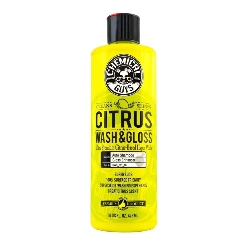 Chemical Guys Citrus Wash & Gloss – Concentrated Ph-Balanced Car Wash (16 Oz) 1