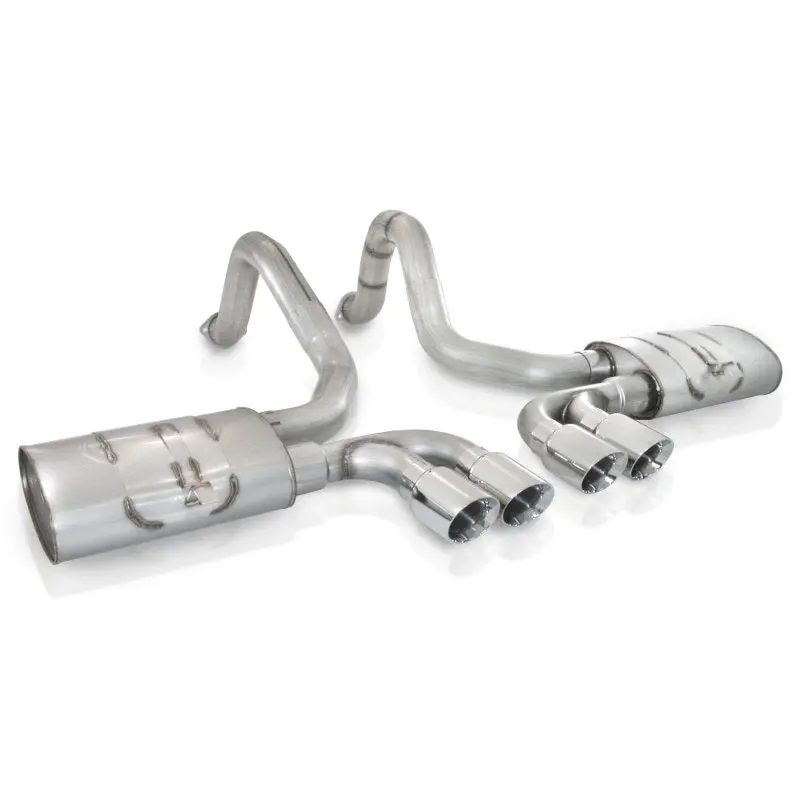 Stainless Works Axleback Exhaust System For 1997–2004 Corvette C5 – Quad Tips With 3.5-Inch Slash-Cut Design 1