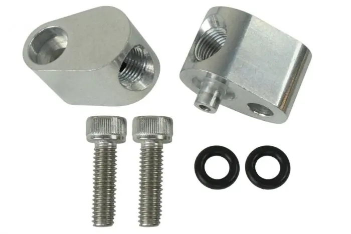 Ict Billet Ls Ls1 1/8"Npt Coolant / Steam Port Adapters For Crossover Hose / Tube 1