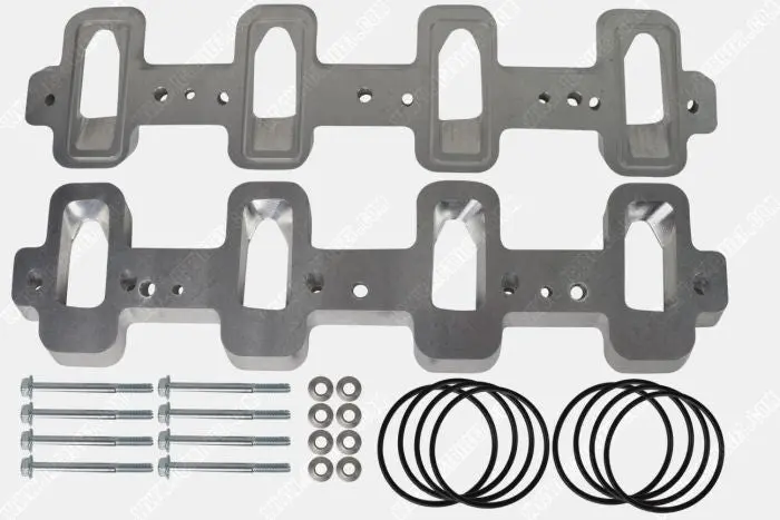 Ict Billet Ls Cathedral Port Cylinder Head To Rectangle Port Intake Manifold Adapters 1