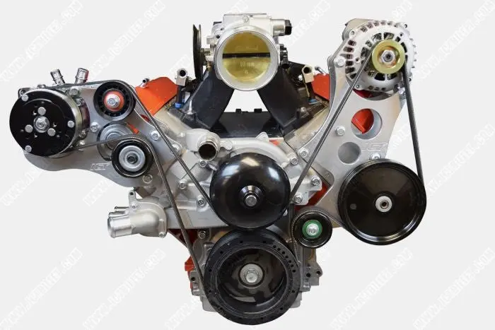 Ict Billet Ls Corvette - High Mount Alternator / Power Steering Pump Bracket Kit Ls1 1