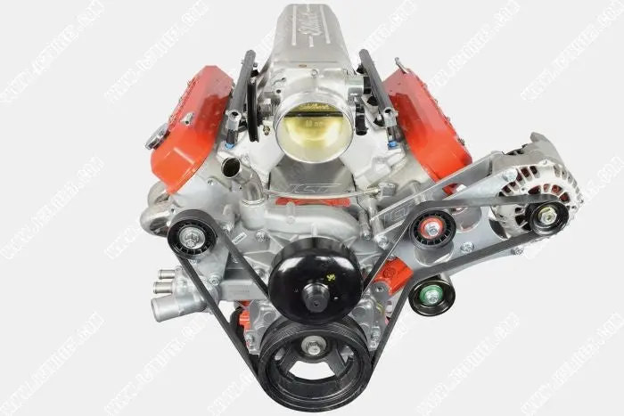 Ict Billet Ls Truck Heavy Duty Billet Alternator Bracket Kit Lsx 4.8L 5.3L 6.0L Top Driver Head Mount 1
