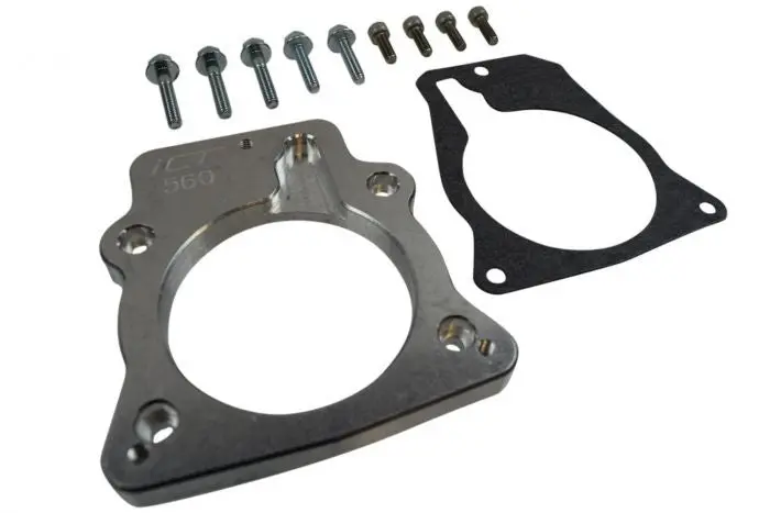Ict Billet Ls 3 Bolt Throttle Body To Ls4 Intake Manifold / Ls1 Tb Dbw Dbc Adapter 1
