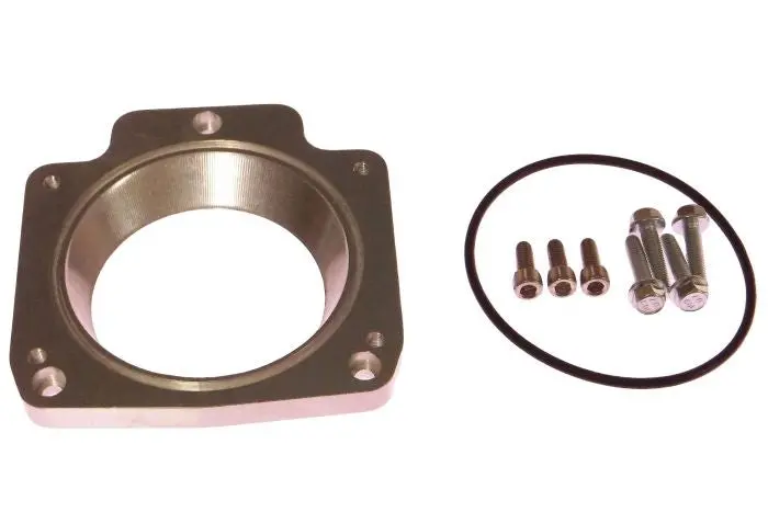 Ict Billet Ls Throttle Body Adapter / 3 Bolt Intake To 4 Bolt Tb 1