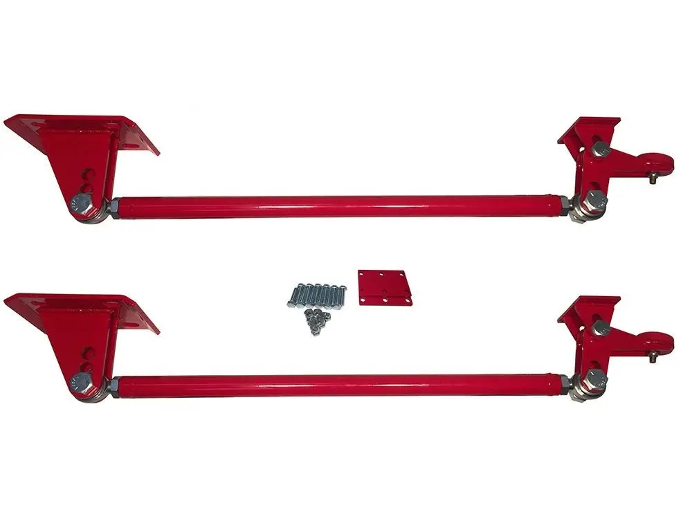 Silverado & Sierra Traction Bars | 1988-2023 (Axle Flipped Trucks) Red 1