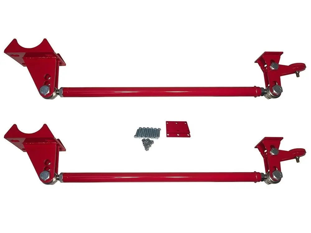 Silverado & Sierra Traction Bars | 1988-2023 (Standard Axle Position Trucks) Red 1