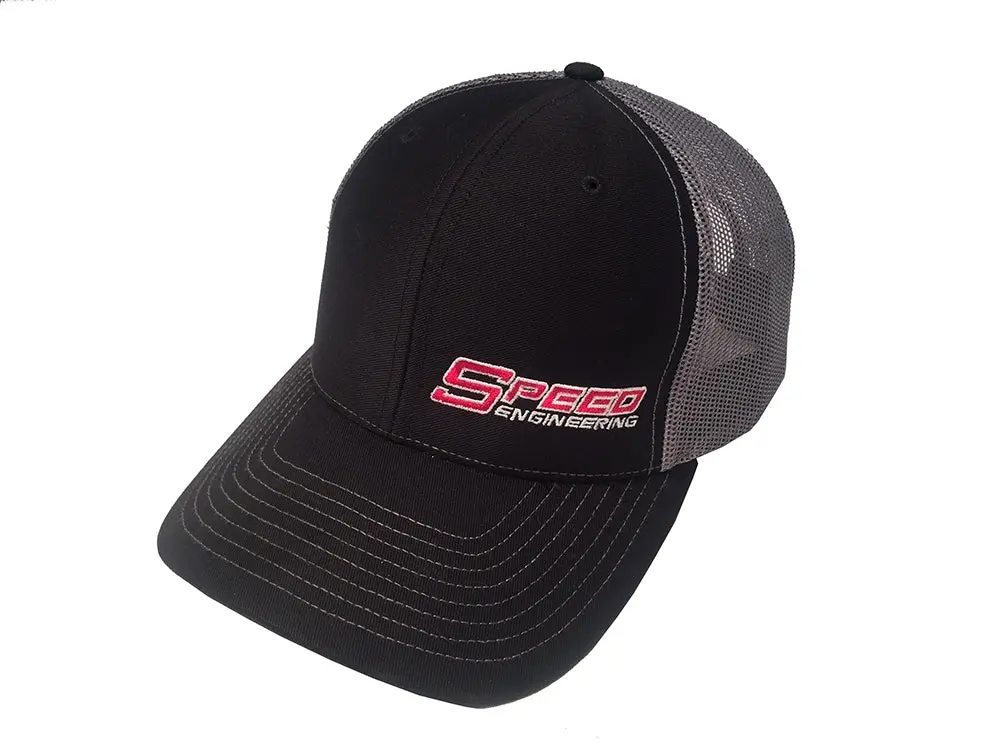 Speed Engineering Truckers Hat | (Adjustable) "Black-Charcoal" 1
