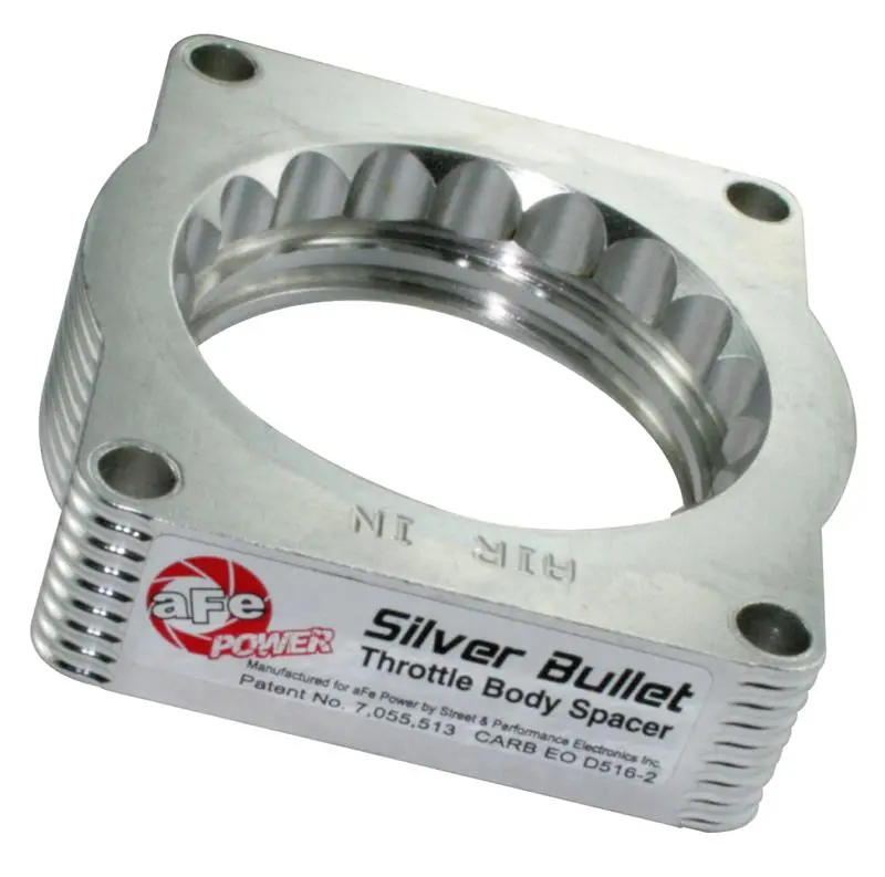 Afe Silver Bullet Throttle Body Spacer For Gm C/K Series Trucks (1996–2000), V8 5.0L & 5.7L Engines 1
