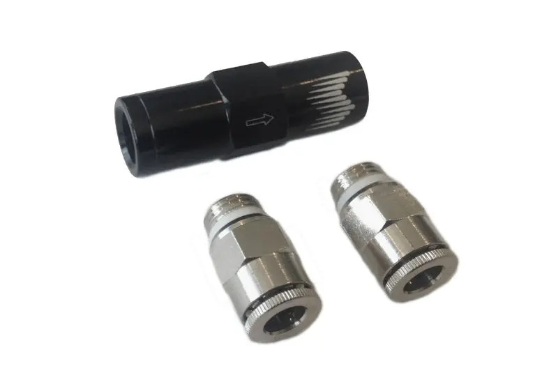 Snow Performance High-Flow Water-Methanol Check Valve With Quick-Connect Fittings (1/4" Tubing) 1