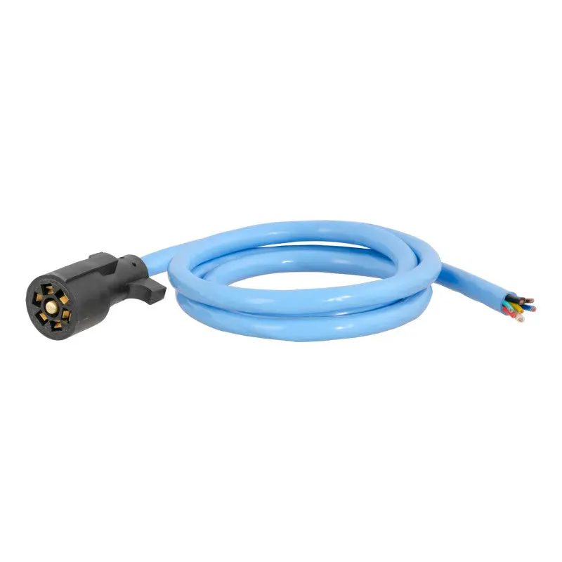 Curt Cold-Weather 7-Way Rv Blade Wiring Harness – 6-Foot Trailer-Side Replacement 1