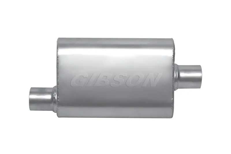 Gibson Mwa Superflow Oval Muffler – Stainless Steel, 4" × 9" × 14", 2.25" Inlet/Outlet, Offset Or Center Configuration 1