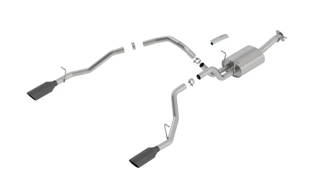 Borla Touring Cat-Back Exhaust System With Black Chrome Tips For 2019–2021 Ram 1500 (5.7L Hemi) 1