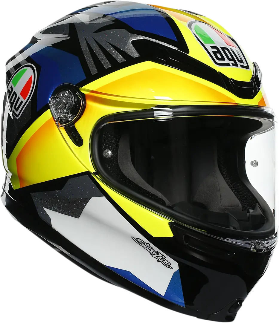 Agv K6 Modular Motorcycle Helmet – Joan Graphic, Black/Blue/Yellow, Size 2Xl (Model 216301O2My01211) 1