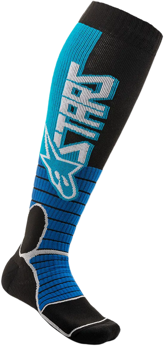 Alpinestars Mx Pro Socks - Cyan/Black - Medium 4701520-731-Sm 1