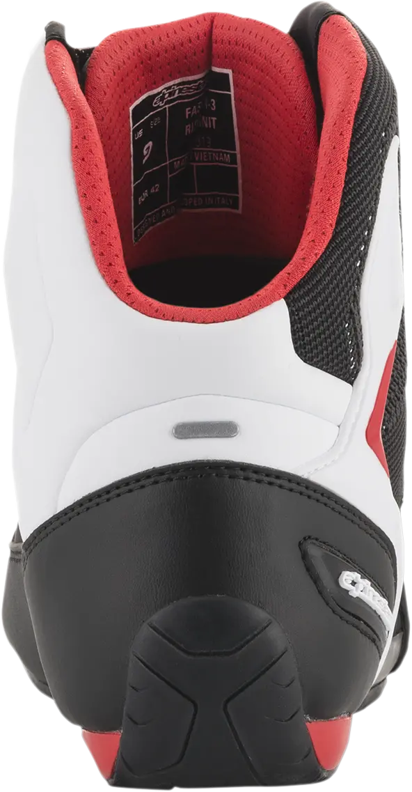 Alpinestars Faster-3 Rideknit Motorcycle Riding Shoes – Black/White/Red (Us 11.5) 1