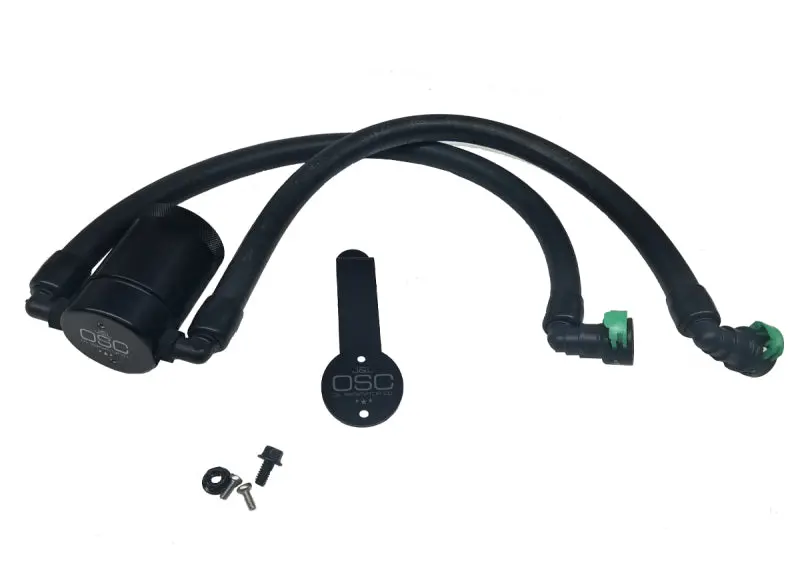 J&L Black Anodized Oil Separator Kit For 2015–2018 Ford Mustang Ecoboost – Driver Side, 3.0-Liter Engine 1