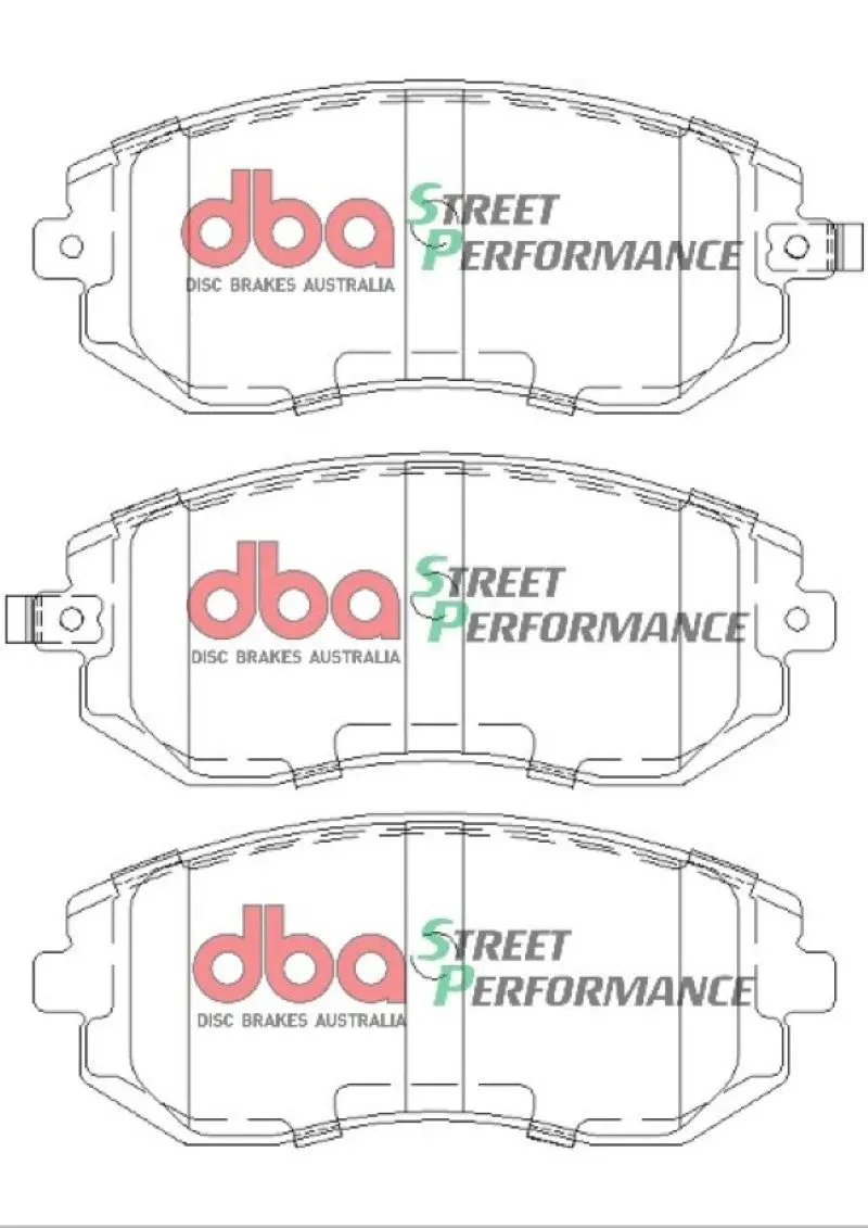Dba Sp500 Front Brake Pads For Subaru Wrx – Compatible With 2003–2005 And 2008 Models 1