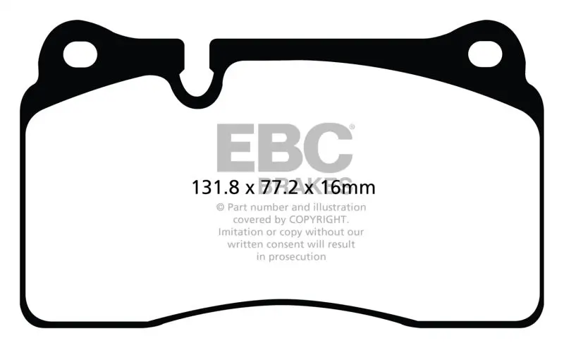 Ebc Redstuff Ceramic High-Performance Brake Pads 1