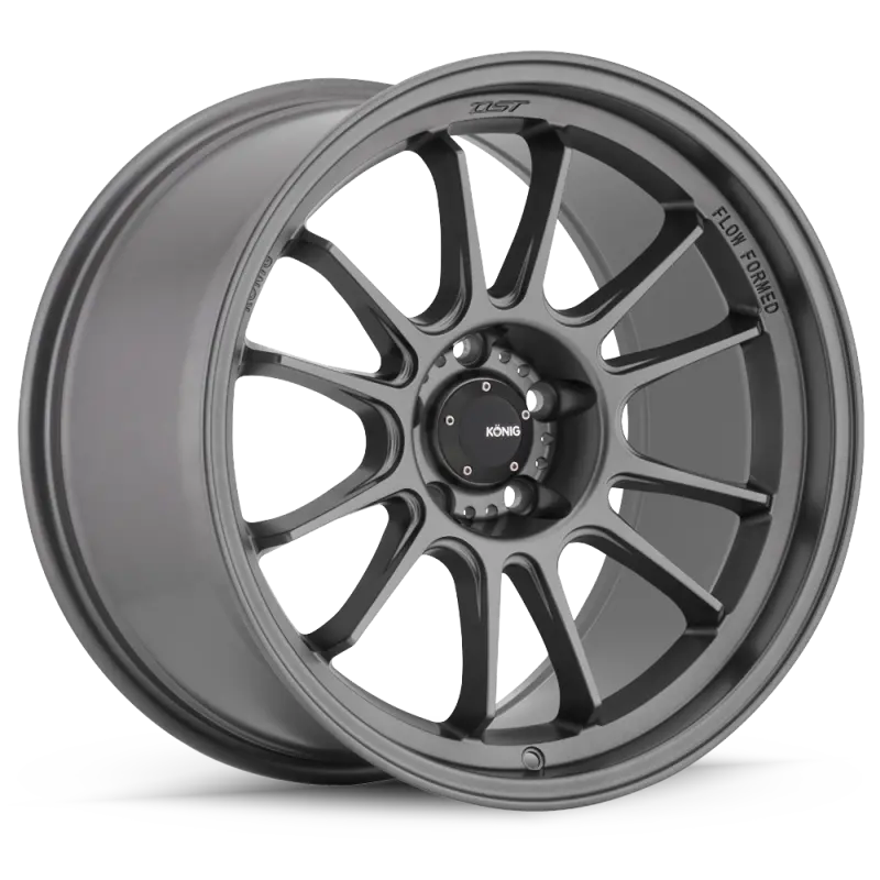 Konig Hypergram Forged Alloy Wheel – 18X8.5 Inches, 5X108 Bolt Pattern, 43Mm Offset, Matte Grey Finish 1