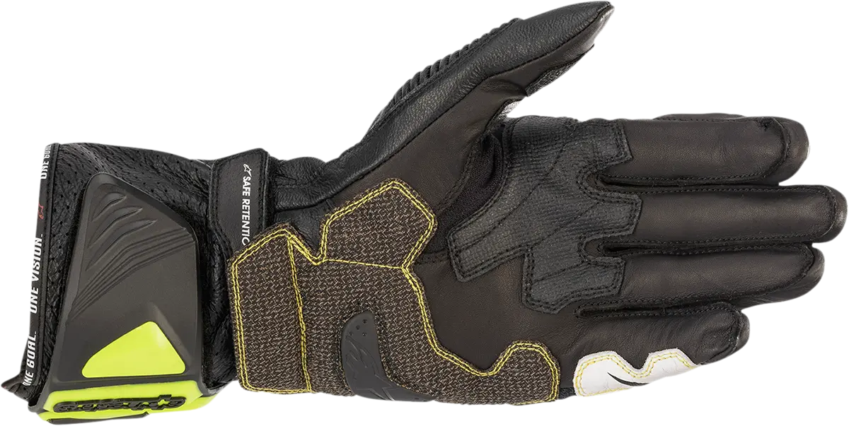Alpinestars Gp Tech V2 Racing Gloves – Black/Yellow/White/Red, Medium (Model 3556622-1503-M) 2