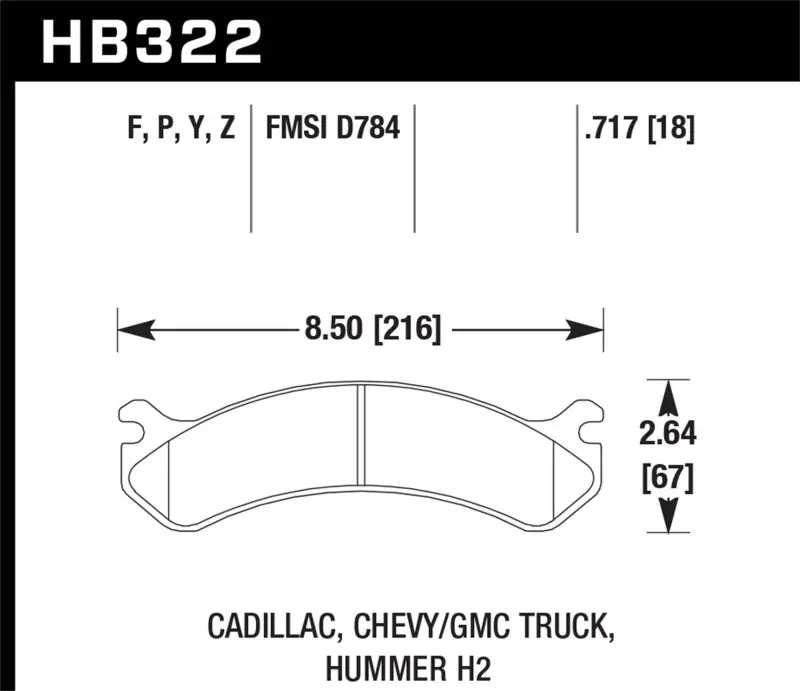 Hawk Super Duty Street Front Brake Pads For Chevrolet, Gmc, And Hummer Trucks 1
