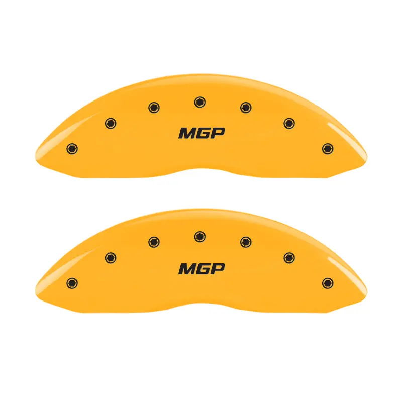 Mgp Yellow-Engraved Brake Caliper Covers For 2009 Gmc Savana 2500 – Front & Rear 1