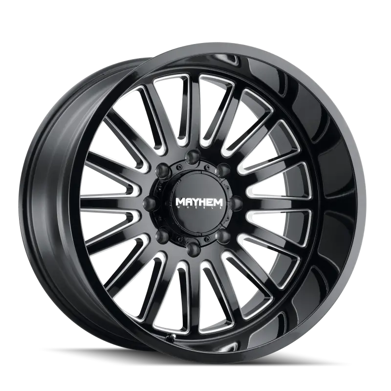 Mayhem Utopia Forged Aluminum Wheel — 20X9", 6X139.7, 0Mm Offset, 106Mm Hub Bore, Black W/ Milled Spokes 1