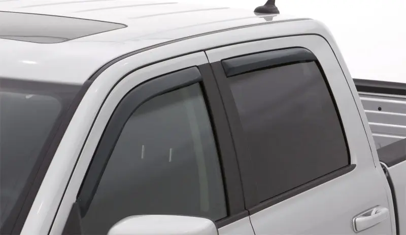 Lund Ventvisor Elite Smoke Window Deflectors – 4-Piece Set For 2009–2017 Dodge Ram 1500 Crew Cab 1