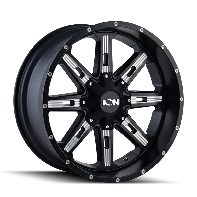 Ion Type 184 Satin Black/Milled Spoke Wheel – 18X9 1