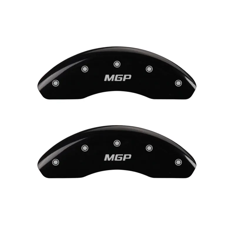 Mgp Engraved Front & Rear Brake Caliper Covers – Matte Black Finish With Silver Chrome Accents 1