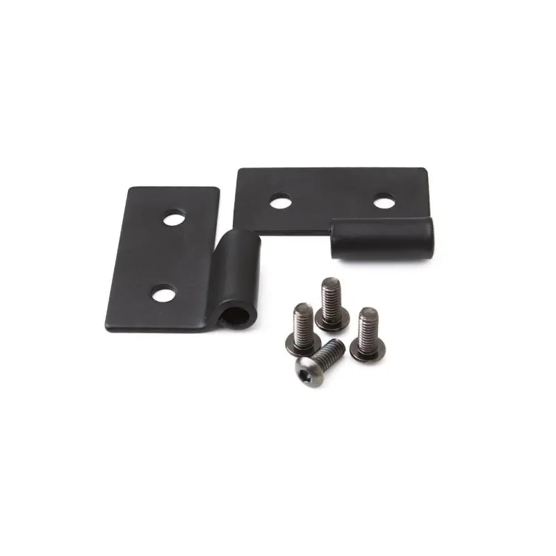 Rampage Lower Door Hinge Brackets – Black Powder-Coated For 1976–1983 Jeep Cj5 1