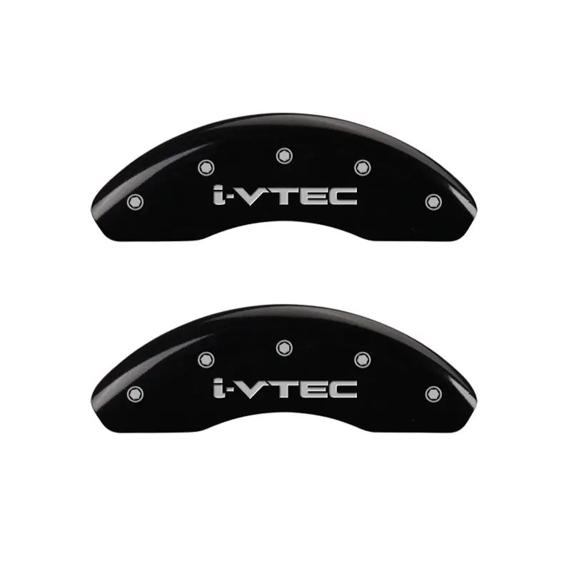 Mgp Engraved Front And Rear Caliper Covers For Honda I-Vtec Models – Black Finish With Silver Accent 1