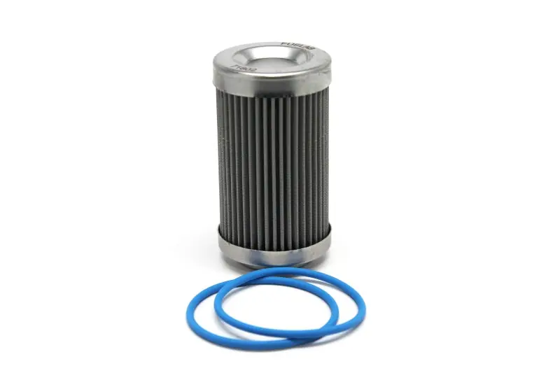 Fuelab 40-Micron Stainless Steel Fuel Filter Element – 3" Size With Dual O-Rings And Installation Guide 1