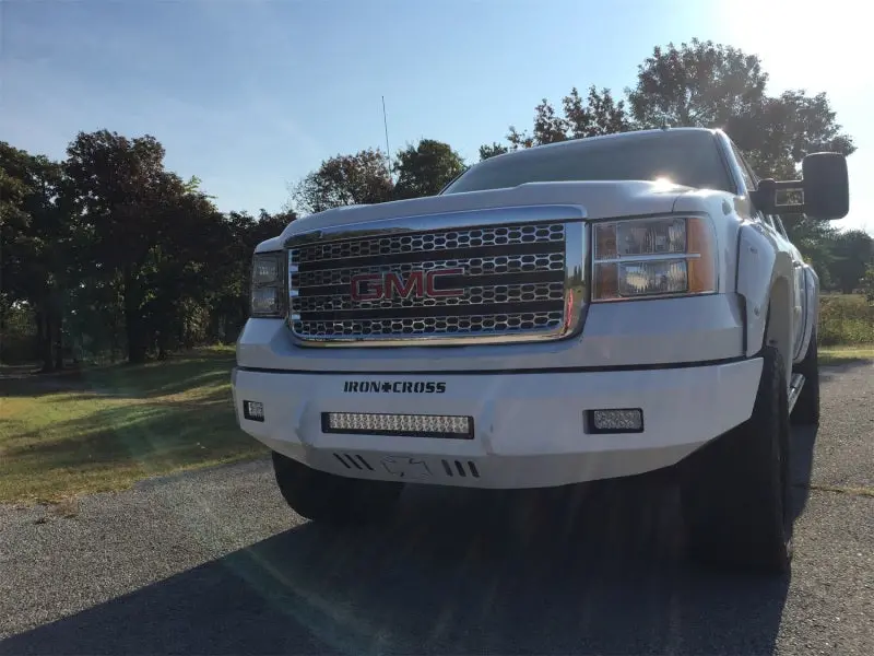 Iron Cross Gloss-Black Low-Profile Front Bumper For 2014–2015 Gmc Sierra 1500 1