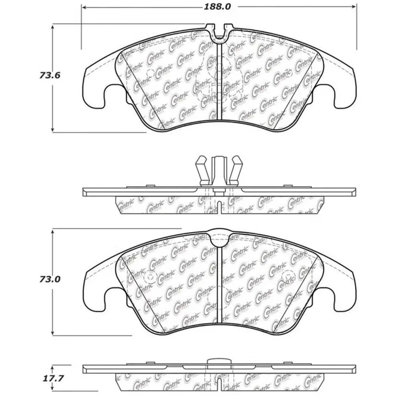 Stoptech Street Touring Front Brake Pads – For 2008–2010 Audi A5 & 2010 S4 1