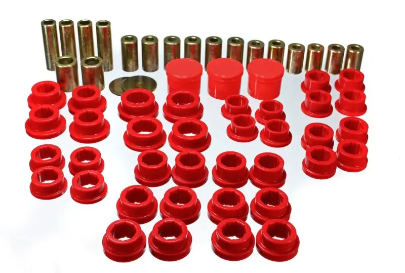 Energy Suspension Red Polyurethane Rear Control Arm Bushings – Compatible With 2002–2009 Nissan 350Z & 2003–2007 Infiniti G35 Coupe 1