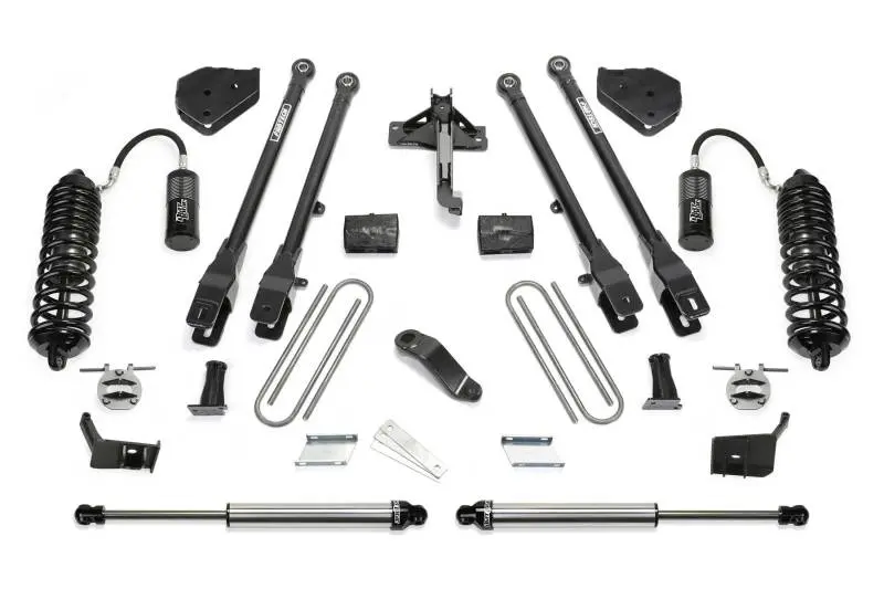 Fabtech 6-Inch 4-Link Lift System For 2018 Ford F-450/F-550 4Wd Diesel – Features Dl 4.0 Front Coilovers & Dl 2.25 Rear Shocks 1